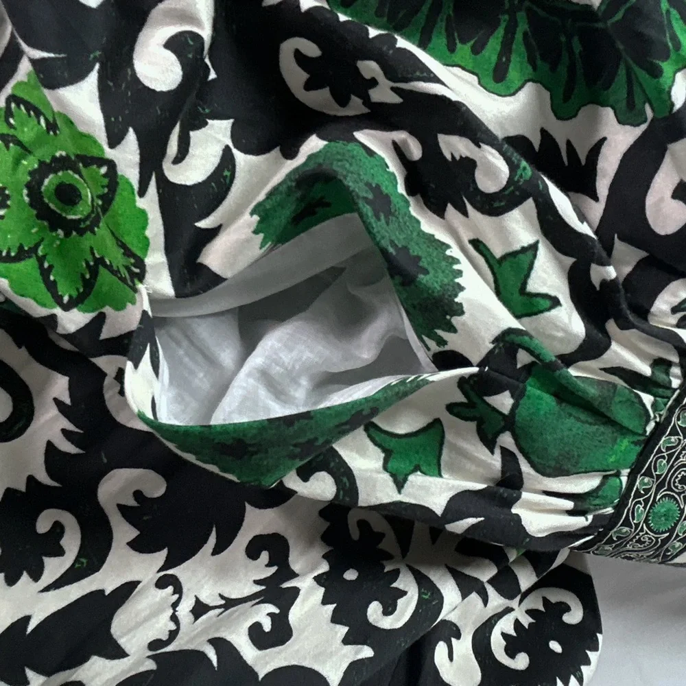 Alice & Olivia Bustier Boned Corset Maxi Dress “Guinevere” green & black size 14 - Picture 11 of 16